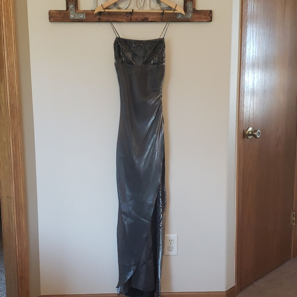A Fortiori Gunmetal Formal Dress